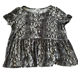 Storyteller Snake Print Blouse – Size M